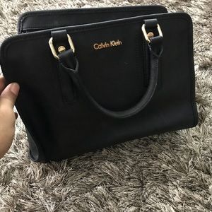 Calvin Klein Black Satchel Purse